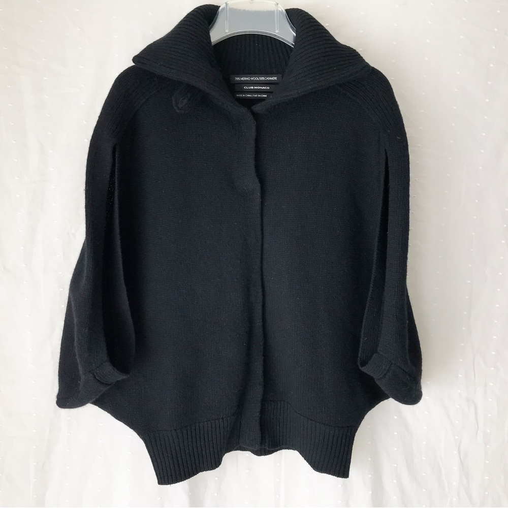 Merino wool cashmere sweater cardigan, size S/P